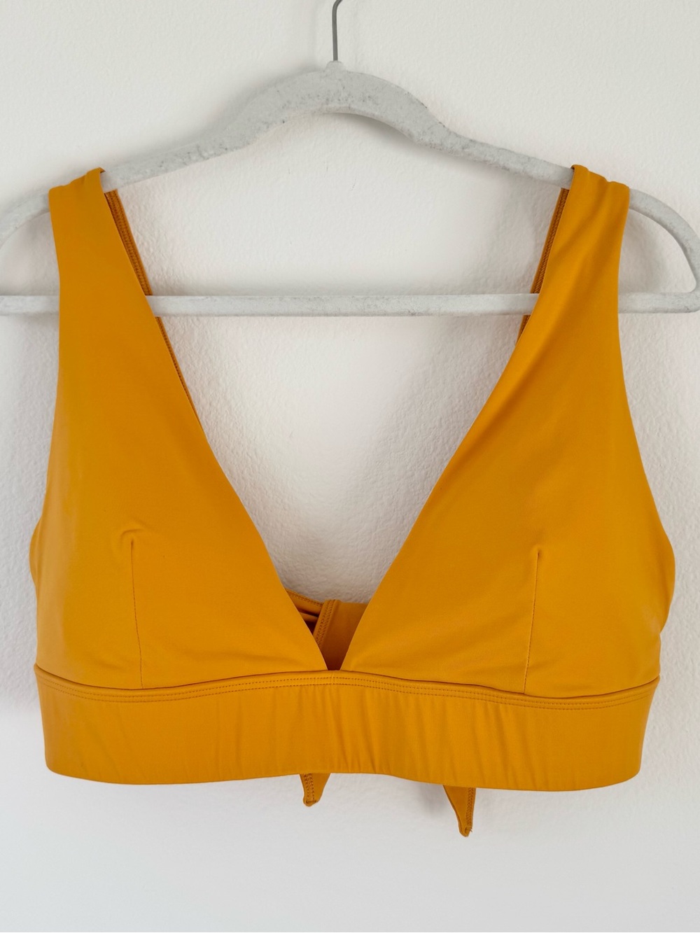 Everlane Renew Triangle Bikini Top Marigold